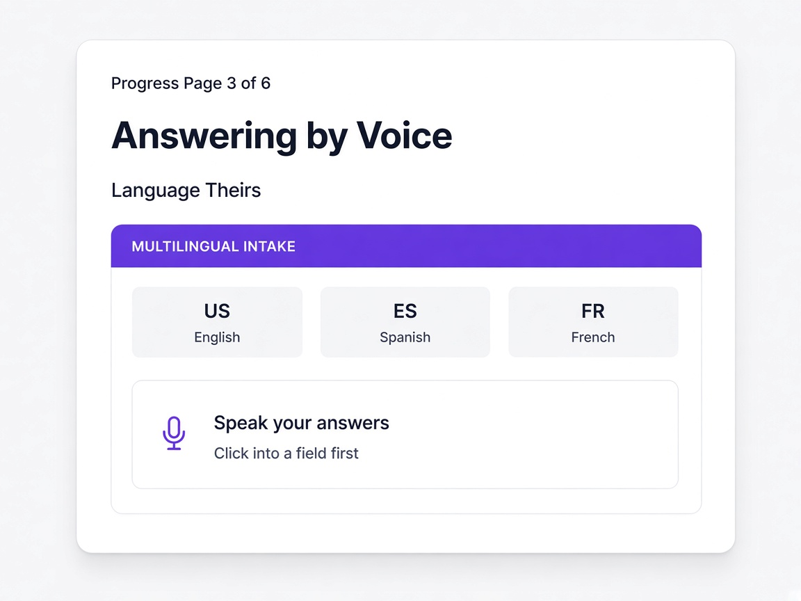 Voice intake keeps field suppliers from abandoning onboarding